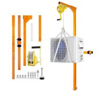 WOTZOV Herramienta de elevación para Aire Acondicionado de 50 pies - Soporte de grúa con Capacidad de Carga de 400 Libras para instalación de Aire Acondicionado exteri，Orange 15m