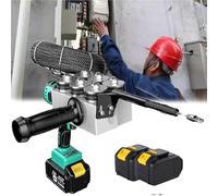 WOTZOV Herramienta inalámbrica para enhebrar Cables con luz LED para Trabajos de cableado eléctrico y de centrales hidroeléctricas.,2*Battery