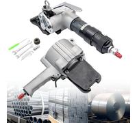 WOTZOV Herramienta neumática de flejado de Acero de Alta Resistencia con Tensor y Cortador sellador para flejado Seguro de Metal, Ideal para Embalaje y envíos industriales.，32mm