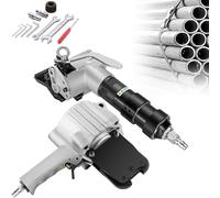 WOTZOV Herramienta neumática para flejado de Acero, Resistente, con Tensor y Cortador sellador para Embalaje y flejado Seguros.，19mm