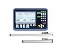 WOTZOV Juego de Lectura Digital de 2 Ejes para Torno y fresadora de 5 µm/1 µm con 2 Reglas Digitales, codificador Lineal y Escala Lineal.，300mm 1000mm 0.001mm Set