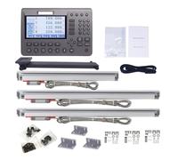 WOTZOV Kit de Pantalla Digital LCD de 4 Ejes de Metal SDS200 KA-300 Codificador de Escala Lineal de Vidrio para Torno, rectificadora, fresadora y Taladro