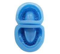 WOTZOV Kit formador de Base Dental - Molde de Silicona Suave Azul para dentadura postiza - Modelo Dental Universal para Adultos de Silicona para dentición estándar de ，Full Teeth