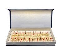 WOTZOV Modelo de enseñanza para el Estudio de los Dientes dentales - Modelo de Diente Permanente de Dos Colores de 28 Piezas - Simulación de Diente Oral para Estudio, ，2X Magnification