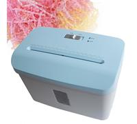 WOTZOV Paper Cutting Machine, Compact Shredder for Raffia and A4 Paper, Pull and Power Off, 7.5L Transparent Window Capacity for Birthday and Wedding Events