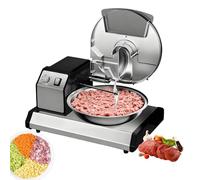 WOTZOV Picadora Eléctrica De Carne, Procesador De Alimentos De Alta Resistencia De 5,5 L con Temporizador, Eficiente Cortador De Tazón De Acero Inoxidable para Carne Y Verduras.