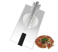 WOTZOV Pizza Dough Press - 9.5'' Stainless Steel Machine with Leverage Structure and Adjustable Extension Rod, Adjustable Dough Thickness for Pizza Base and Crust