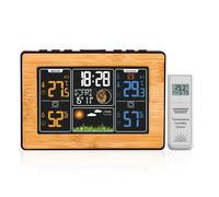 WOTZOV Reloj meteorológico multifunción con Pantalla a Color, medidor de Temperatura y Humedad para Interiores y Exteriores.