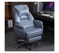 WOTZOV Silla de computadora, sillas de Escritorio para Oficina en casa, Silla giratoria de Cuero reclinable, Silla de computadora para Oficina, Estudio en casa, negoci，Azul Claro Talla única