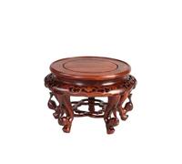 WOTZOV Soporte para Plantas Basics: Base de jarrón de Madera Tallada, Soporte Redondo para bonsái, Base de Madera Maciza, Muebles para el hogar, Soporte Elevado para p