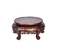 WOTZOV Soporte para Plantas Basics, jarrón de Madera con Forma de Buda, Base Redonda, Base para pecera, Soporte para bonsái, Soporte Alto para Plantas de Interior.