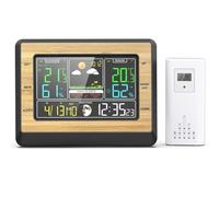 WOTZOV Termómetro meteorológico, estación meteorológica Inteligente, medidor de Temperatura y Humedad, presión del Aire, visualización de la Fase Lunar, pronóstico del Tiempo, desper