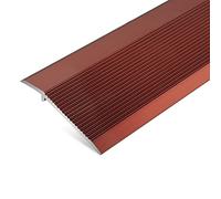 WOTZOV Tira de transición para Huecos, Tira metálica de transición de Madera a baldosa o de Madera a Vinilo, Tira de transición para umbrales de Alfombra, Reductor Ant，Dark Red 100cm/39.4in