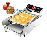 WOTZOV Tostadora de Pan de Hamburguesa Comercial, máquina para Asar panecillos de Doble Capa, Panel de Control Inteligente, para restaurantes de Comida rápida, 24 Hamburguesas