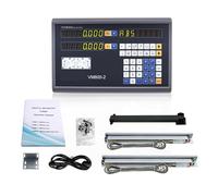 WOTZOV VM600-2 Juego de Indicadores Digitales DRO, Kit de Escalas lineales, codificador Lineal 5U, líneas de 50 mm a 1000 mm para tornos y fresadoras.