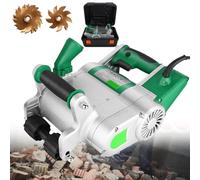 WOTZOV Wall Cutting Slotting Machine - Adjustable Grooving Depth 20-30mm, Electric Cutting Machine for Red Brick and Sand Brick, Blades Included