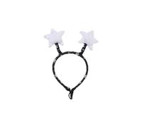 Wouapy Diadema de Navidad con Estrella Estampada para Perros y Gatos, Diadema TM con un diámetro Interior de 10 cm, M