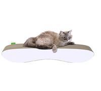 Wouapy - Rascador Decorativo para Gatos - Rascador Totalmente de cartón - Diseño Moderno y limpiado - Amplias Superficies de cartón para Garras - Pensado para la Comodidad de los Gatos - Blanco