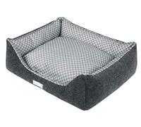 Wouapy - Sofa Prestige Romance - Espacio de Reposo confeccionado con Tela de Fieltro y un Estampado - Diseño, práctico y cómodo - Tamaño Grande - Antracita/Gris/Blanco