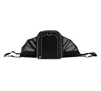 Wouapy Transportín Gatos, Perros para Viajes, Camping, Aventura (45X25cm, Negro). Bolsa de Transporte Transpirable Extendible para Mascotas Pequeñas Transportín Saco Suave Ventilado Cómodo (218628NOI)