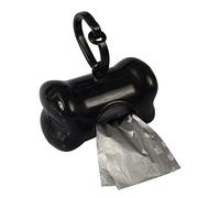 Wouapy WOU216996NOI Dispensador de Bolsas Higiénicas para Perro, Negro