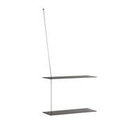 Woud Estantería Stedge 60 cm Fresno pintado negro