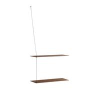 Woud Estantería Stedge 60 cm Roble ahumado