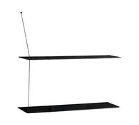 Woud Estantería Stedge Roble negro. 80 cm. 2 estantes