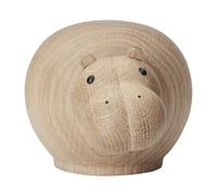 Woud Figura de madera Hibo hipopótamo Small