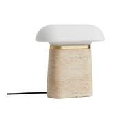 Woud Nova Lámpara de Mesa Marfil Travertino/Opal