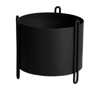 Woud - Pidestall Planter Small Black