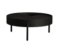 Woud Mesa auxiliar Arc Ø89 cm Fresno pintado negro