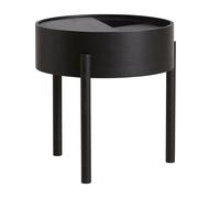 Woud Mesa auxiliar Arc ceniza teñida de negro ceniza