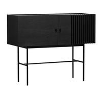Woud Mesa auxiliar Array. 120 cm Roble pintado de negro