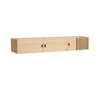 Woud Mesa auxiliar de pared Array. 150 cm Roble pigmentado blanco
