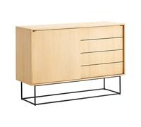 Woud Mesa auxiliar Virka. alto 120 cm Roble