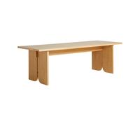 Woud Mesa Kimono 240x90 cm Roble lacado con pigmento blanco