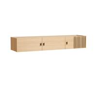 Woud Sideboard de pared Array. 150 cm Roble pigmentado blanco