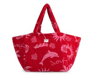 Wouf Terry Bolsa de compras 35 cm rojo