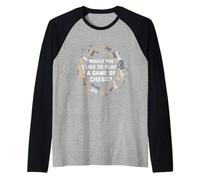 «Would You Like to Play a Game of Chess». Camiseta Manga Raglan