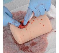 Wound Care Wound Models, Bleed Control Tourniquet Trainer, Highly Simulates The Wound On The Thigh and Bleeding Scene, Wound Packing Task Training Kit for Medical Classes Training