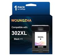 Woungzha 302XL Cartuchos de Tinta Remanufacturados Reemplazo para HP 302 XL para HP DeskJet 3630 2132 3634 3639 3636 1110 Envy 4520 4525 4522 Officejet 3833 4650 3831 5220 5230 (1 Negro)