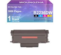 Woungzha B2236 Cartuchos de Tóner Dompatibles 3000 Páginas Sin Chip para Lexmark b2236dw mb2236adw mb2236adwe B2442DW B2546DN B2650DN Impresora (1 Negro)