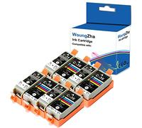 Woungzha Cartucho de Tinta Compatible Canon PGI-35 CLI-36 de Repuesto para Impresora Canon iP100 iP110, Paquete de 8 (4 Negro 4 Colores)