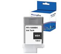 Woungzha Cartucho de Tinta PFI106 PFI-106,Compatible para Canon PFI-106 para Canon Canon iPF 6400 6450 6410 6460 Impresoras (1 Mate Negro)