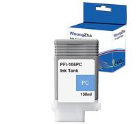 Woungzha Cartucho de Tinta PFI106 PFI-106,Compatible para Canon PFI-106 para Canon Canon iPF 6400 6450 6410 6460 Impresoras (1 Foto Cyan)