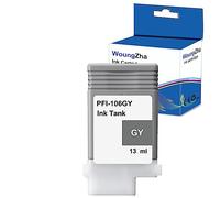 Woungzha Cartucho de Tinta PFI106 PFI-106,Compatible para Canon PFI-106 para Canon Canon iPF 6400 6450 6410 6460 Impresoras (1 Gray)