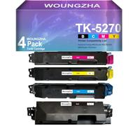 Woungzha Compatible TK-5270 Cartucho De Tóner Reemplazo para Kyocera Ecosys M6230cidn M6230cidnt (4-Pack)