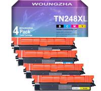 Woungzha TN248XL Cartucho de Tóner para Brother MFC-L3760CDW DCP-L3520CDWE DCP-L3520CDW DCP-L3560CDW MFC-L8390CDW (4-Pack)