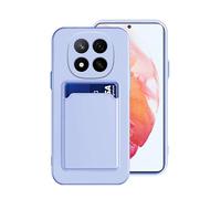 Wousunly Compatible con Carcasa Redmi Note 14 Pro 5G Antigolpes, Protección Xiaomi Redmi Note 14 Pro 5G Funda con tarjetero Ultra Fina y Antiarañazos Carcasa de silicona Cover (Malva)